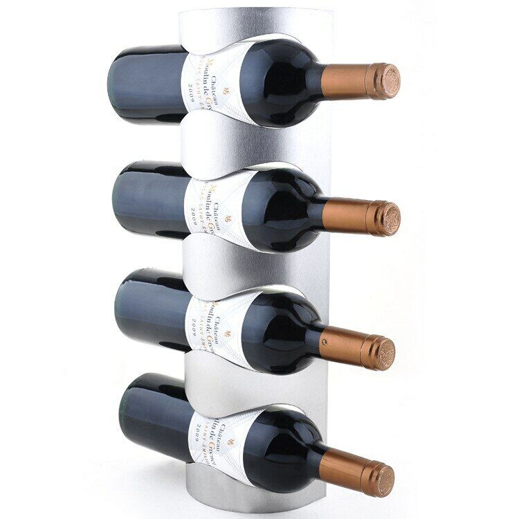 Wall Mounted Wine Holder Rack Household Wine Bottle Holder Homeuse With Screws