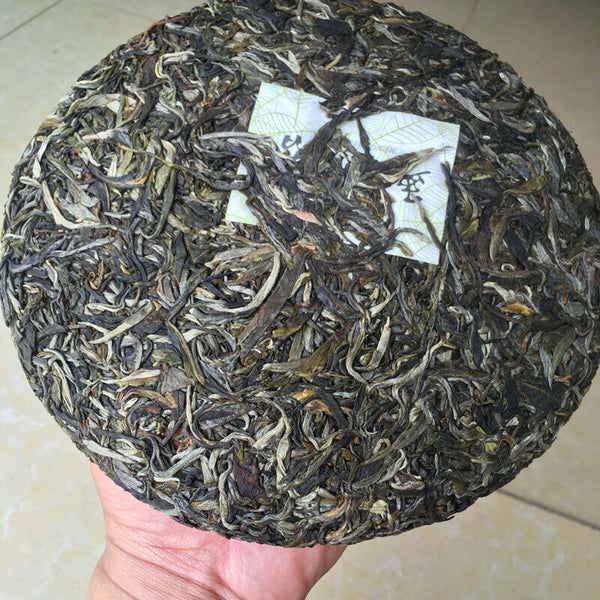 HelloYoung Raw Tea Cakes 357g Pu'er Green Tea Healthy Drink Yunnan Menghai Spring Pu-Erh