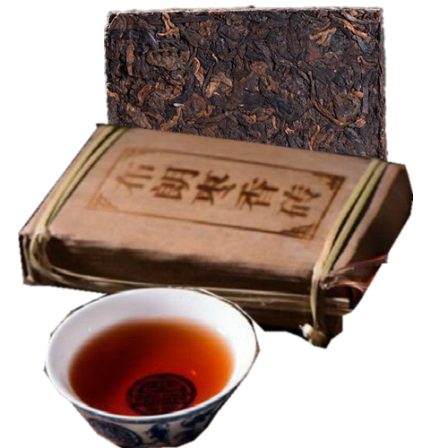 250g Old Pu-erh Tea Cooked Puer Tea Brick Brown Fragrant Brick Menghai Puerh Tea Secondary image