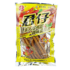 Junzai Vegetarian Hot Chicken Tendon Spicy Strips Snacks 50 Bags君仔素火爆鸡筋辣条50包麻辣零食