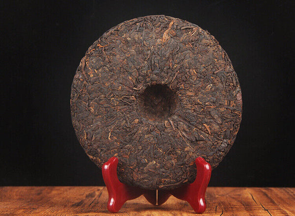 HelloYoung 357g Puerh Ripe Tea Cake 普洱茶熟茶 金毫熟茶饼易武正山茶金易武饼茶