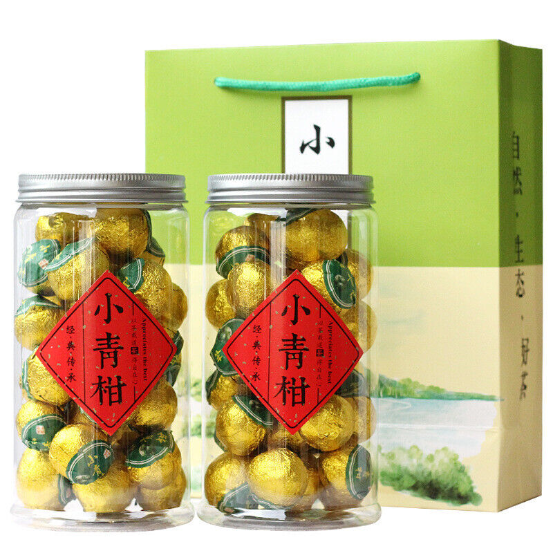 Chen Pei Raw Sun Puerh Tea Ripe Tea Small Green Tangerine Tea Tinned Main image