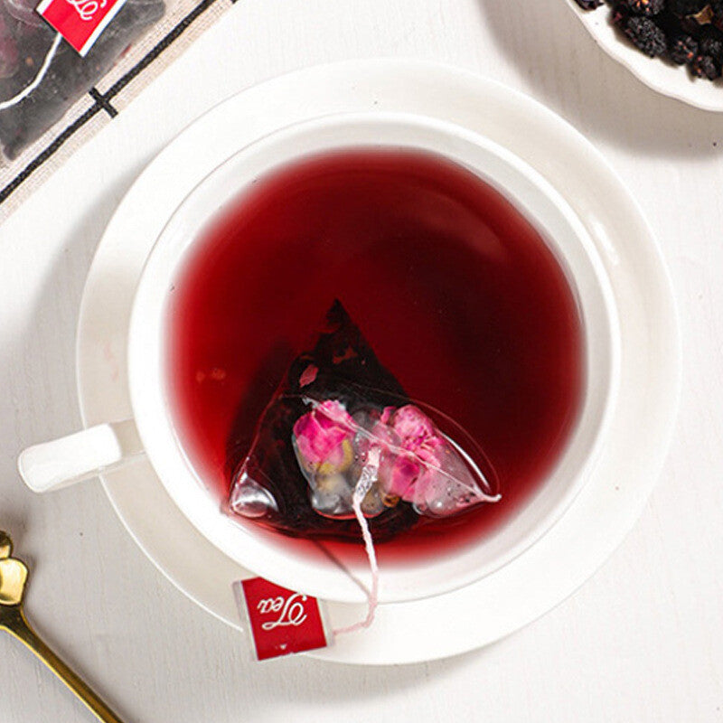 Floral Herbal Pyramid Bags Hibiscus Rose Mulberry Tea Main image