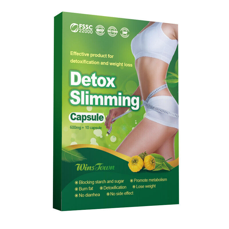Detox Slimming Capsules Natural Weight Loss & Cleanse, Boost Metabolism & Energy