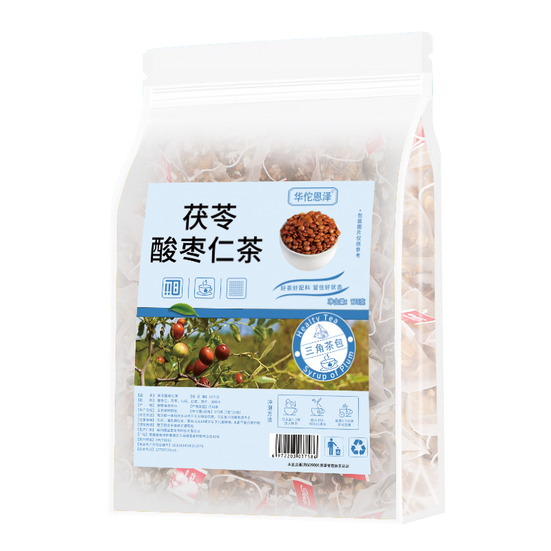 HelloYoung 175g/bag Poria Sour Date Tea Lily Yam Cassia Seeds Tea Health Bag Infusion Tea