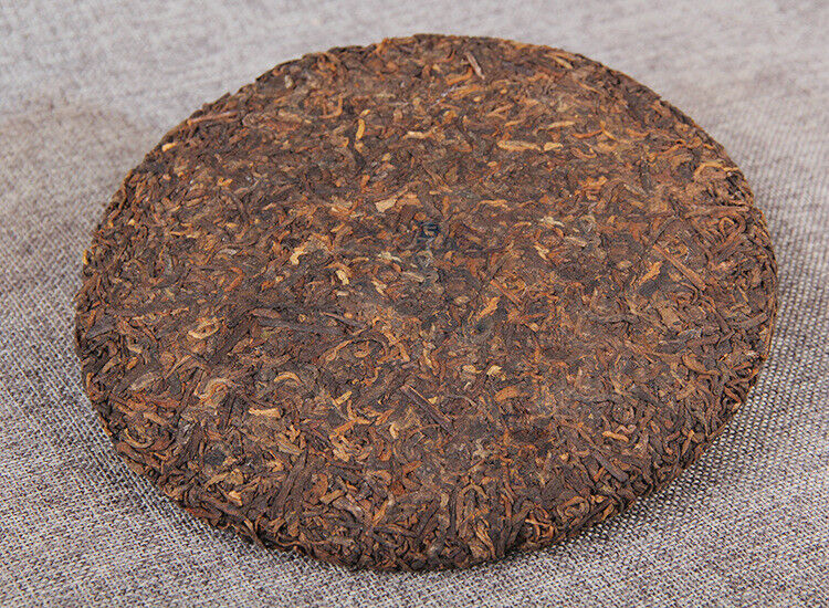 HelloYoung Yunnan Pu'er Ripe Tea Cake 普洱黑茶 传世佳茗 经典普洱熟茶饼357g 勐海古树纯料