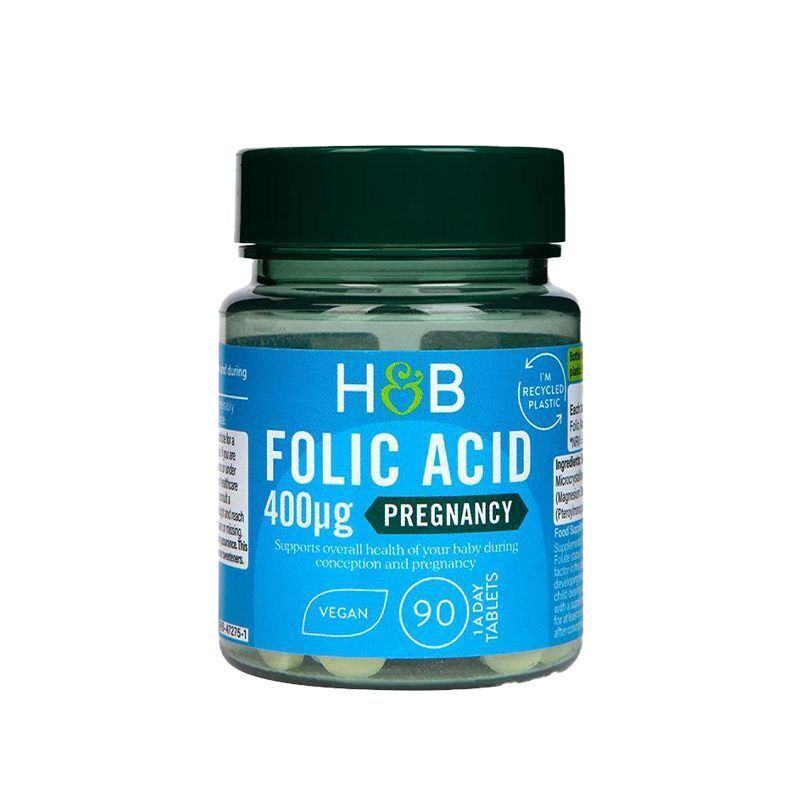 HB Folic Acid Tablet Men & Women Pregnancy Vitamin Nutrition 400ug*90 Tablets Secondary image