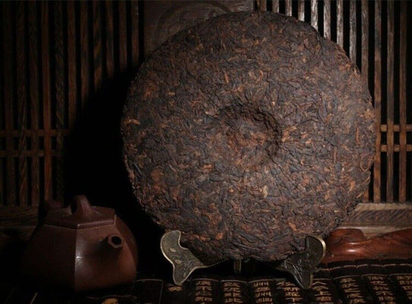 Aged Ripe Pu-erh Tea Cake 357g Vintage Yunnan Fermented Dark Tea Rich Flavor