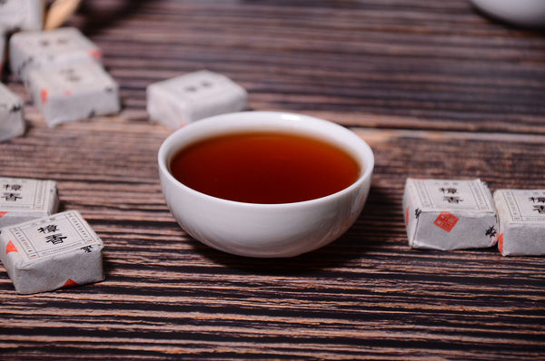 HelloYoung 500g camphor puerh ripe tea small square brick Yunnan mini small tuo Menghai tea