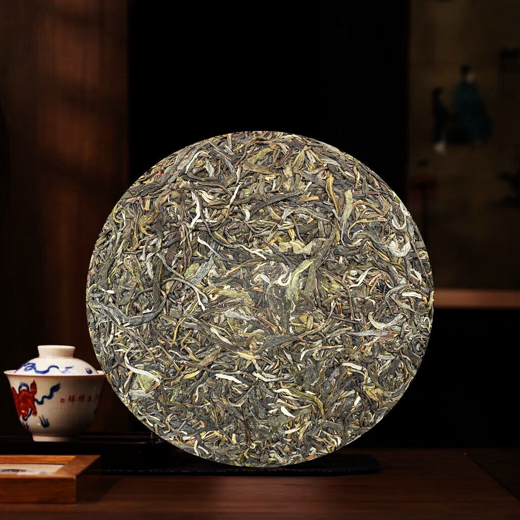 HelloYoung Yunnan Ancient Tree Pure Material Pu'er Raw Tea Man Song Tea Cake 357g/12.59oz