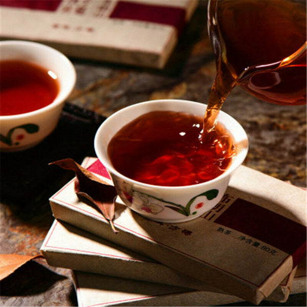 HelloYoung Yunnan Health Care Pu Er Tea Puerh Tea Ripe Tea 80g Pu Erh Tea Brick Tasty Tea