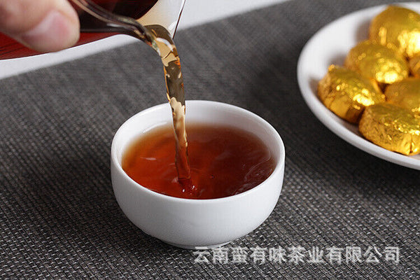 HelloYoung 500g Yunnan Pu'er Tea Leaves Glutinous Small Golden Tuo Mini Small Tuo Tea