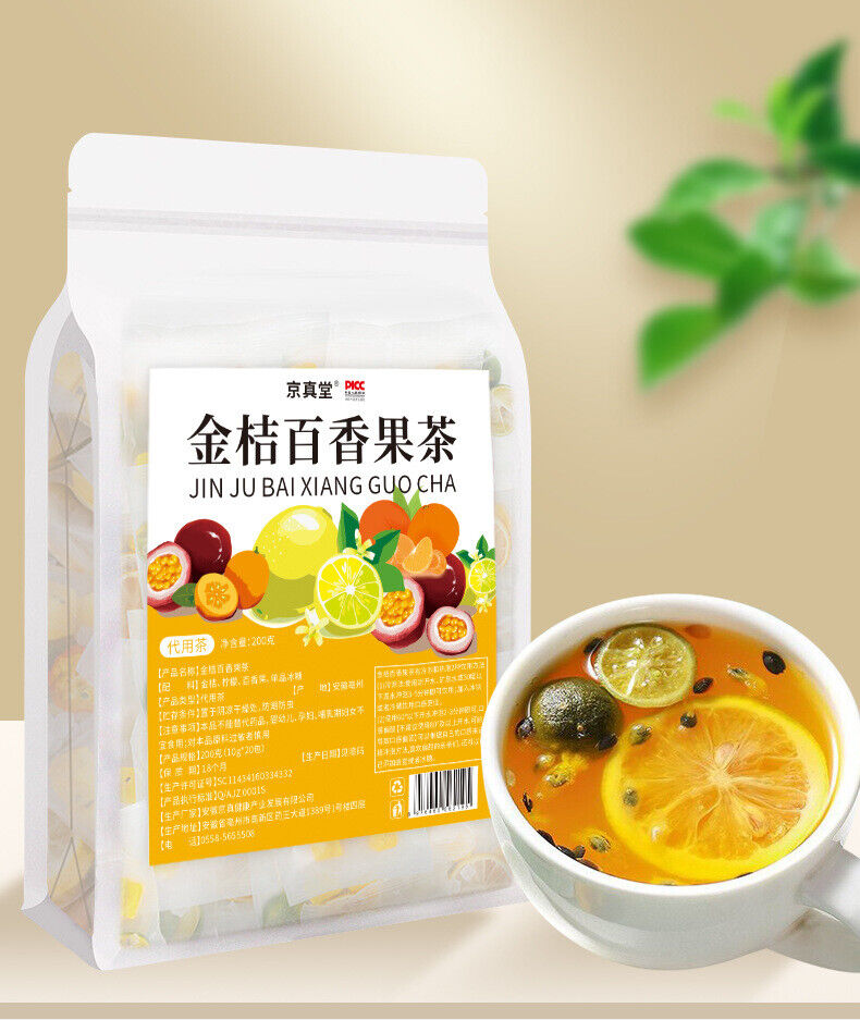 Summer Fruit Tea Lemon Passion Fruit Green Tangerine Herbal Tea