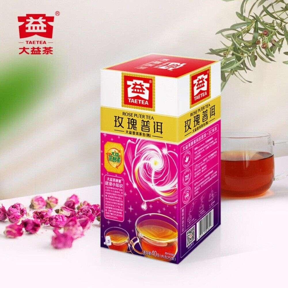 Daiyi Puer Rose Tea Bags 1.6gx25 Convenient Office Herbal Secondary image