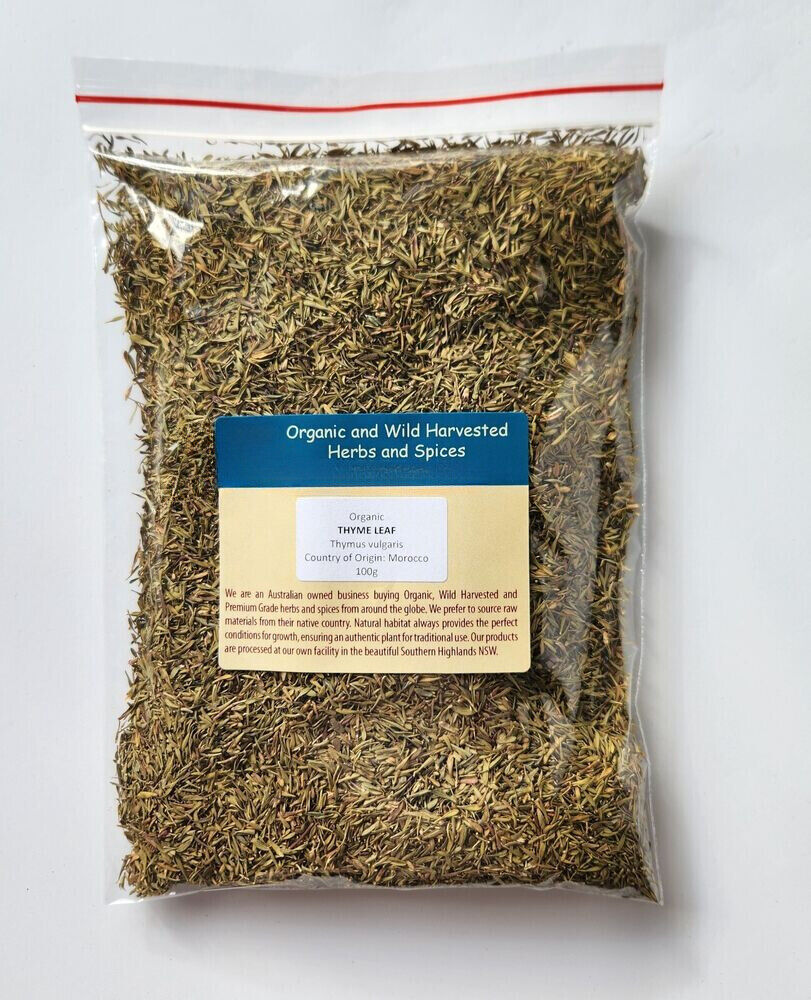 TISANE BIO FEUILLE DE THYM 100g Thymus vulgaris herbe séchée Main image