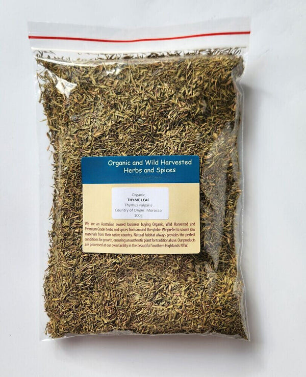 TISANE BIO FEUILLE DE THYM 100g Thymus vulgaris herbe séchée