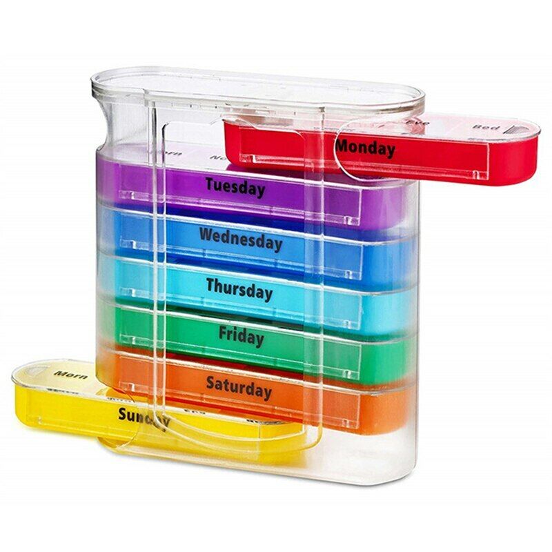 7 Days 28 Grids Drug Cases Trip Pill Holder Plastic Medicine Storage Dispenser Secondary image