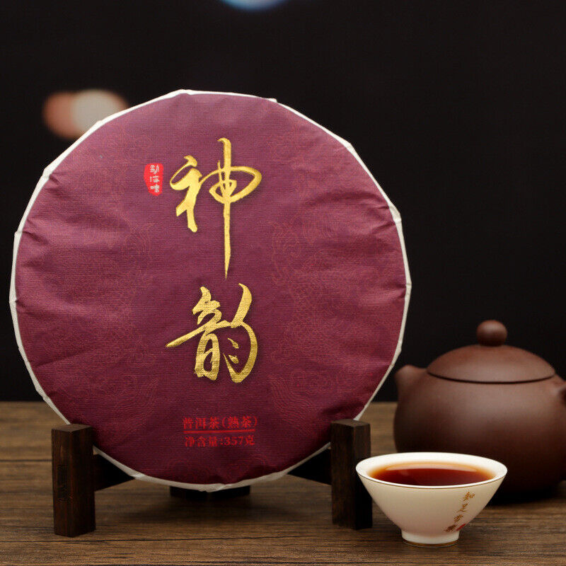 Pu'er Tea Cake Charm 357g Pu-er Ripe Tea Menghai Puerh Tea Ripe Tea Main image