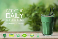 Super Greens Powder 100g - 18+ Super Foods Spirulina Chlorella Barley Grass