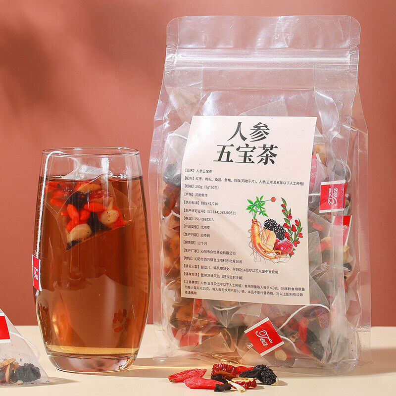 Ginseng Five Treasures Tea Men's Kidney Tea Herbal Health Tea Main image