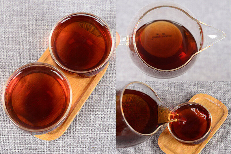 HelloYoung 357g Yunnan Seven Cakes Puerh Tea Menghai Brown Chen Xiang Cakes Ripe Tea