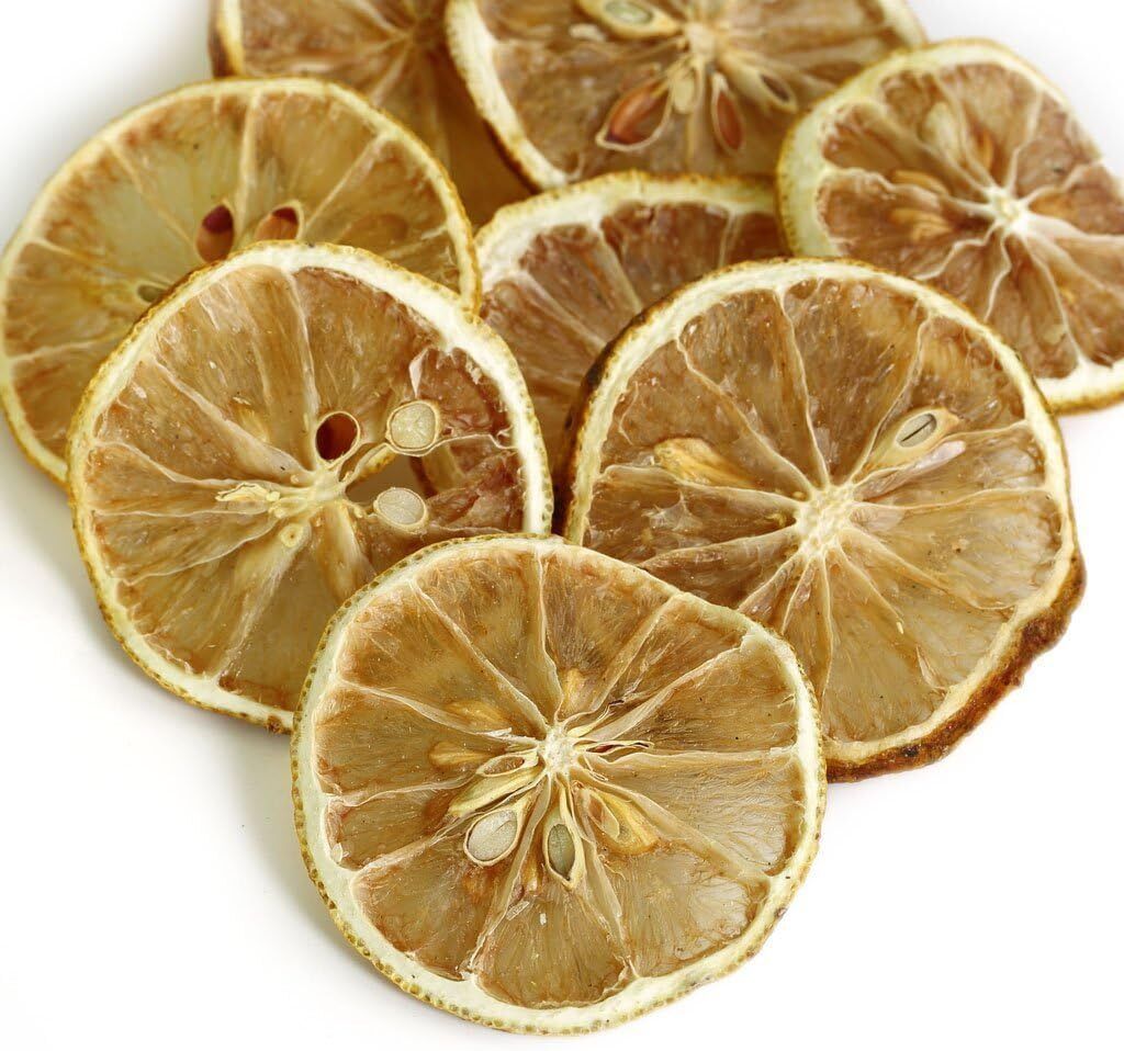 50g Dried Lemon Slices Citrus Natural Dried Fruit Wheels Herbal Tea Sugar Free
