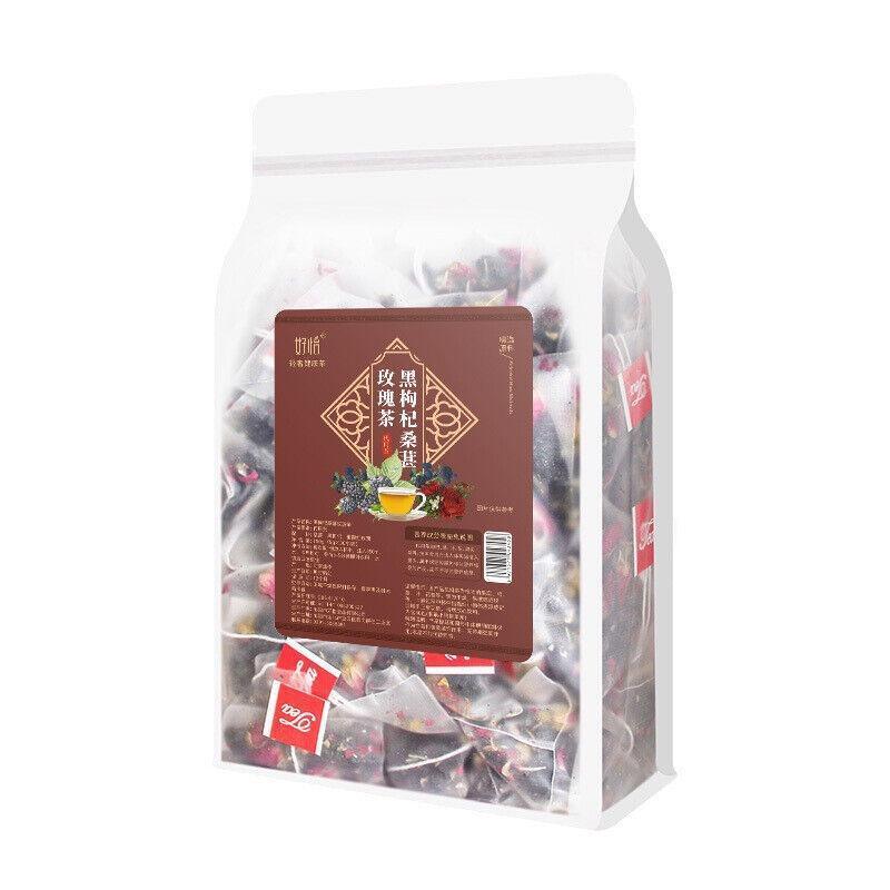 Black Wolfberry Mulberry Rose Tea Rich In Vitamins