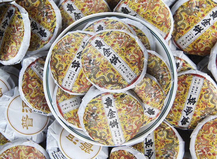 HelloYoung Spring Tea Ancient Tree Gold Cake Gold A Pu'er Tea Raw Tea Mini Small Cake Tea
