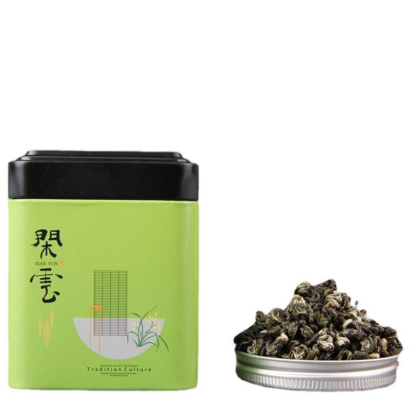 HelloYoung Chinese Lose Weight Iron Box Gift Tea 80g Yunnan Biluochun Green Tea Loose Leaf