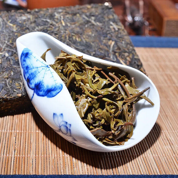 HelloYoung green tea Pu Er Tea Puerh Home Tea Yunnan Old Raw Health Care Black 250g