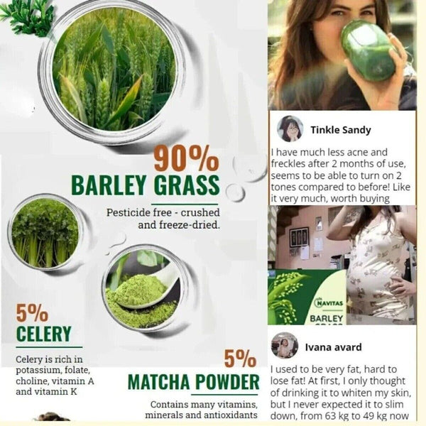 Navitas Organic Barley Grass Powder 3gx20 Pure Natural 1/2/3 Box
