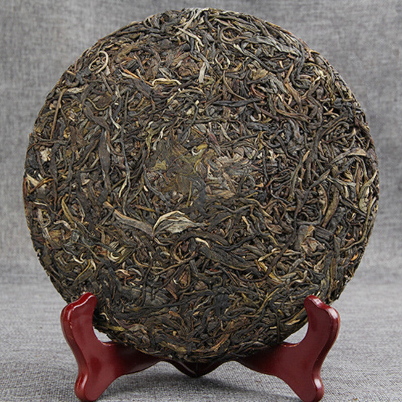 357g 2017 Yunnan Menghai Qizi Cake Raw Puer Tea Collection Shen Puer Tea Secondary image