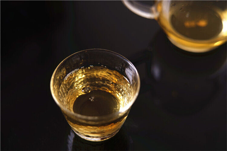 HelloYoung 357g Pu'er raw tea golden leaves golden Mengku yellow slices, seven seed cakes