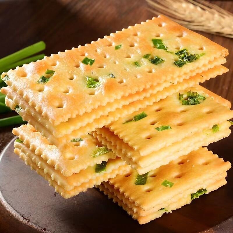 Savory Onion Soda Crackers Healthy Snack with Convenient Individual Packs