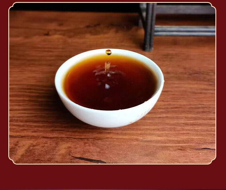 HelloYoung Puerh Tea Brown Mountain Banzhang Pure Material Puerh Ripe Tea Cake 357g/12.59oz