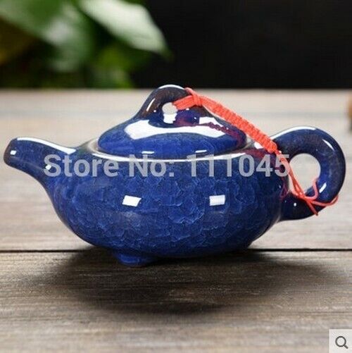 Colorful Ice Crackt Teapot Ceramic TeaSet Infuser Kettle Chinese Service Pottery