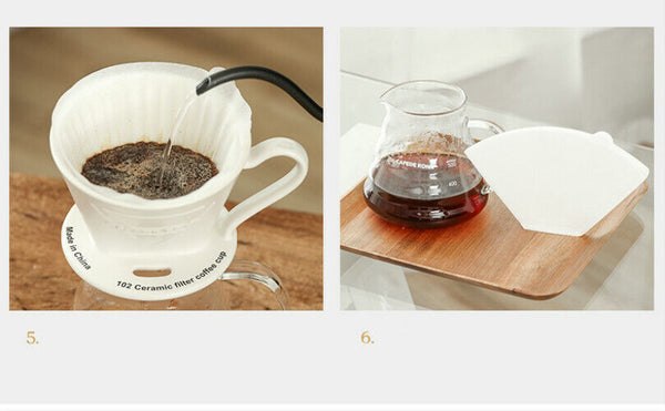 Coffee Filter Packs Tea Bag Strainer Green Wooden Original Espresso Tea Infuser