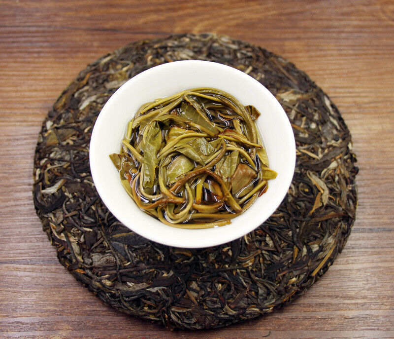 HelloYoung 357g Yunnan Banzhang Pu'er raw tea cake Brown Mountain seven cakes Pu black tea