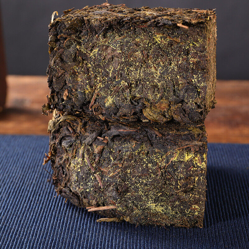 HelloYoung 208g Hunan Anhua black tea authentic golden flower hand-built por brick tea