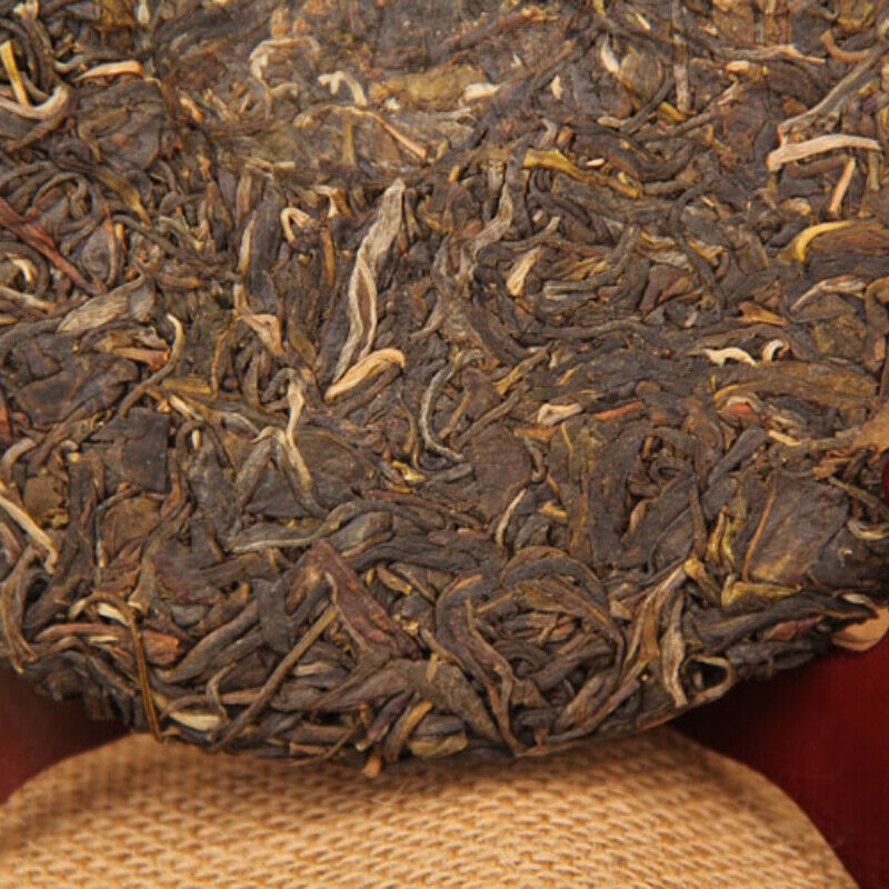 HelloYoung Top-Grade Pu'er Raw Tea Cake Yunnan Qizi Pu-erh Green Tea Health Care 357g
