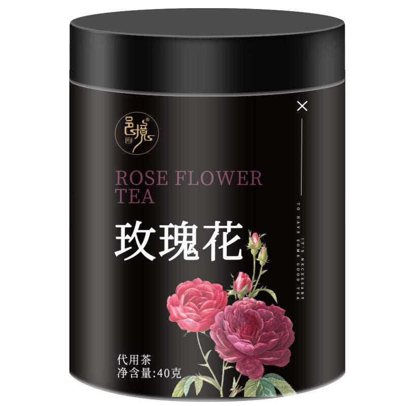 Rose Flower Tea Soaked in Water, Big Rose Bud Dried Scented Tea 40g/can Main image