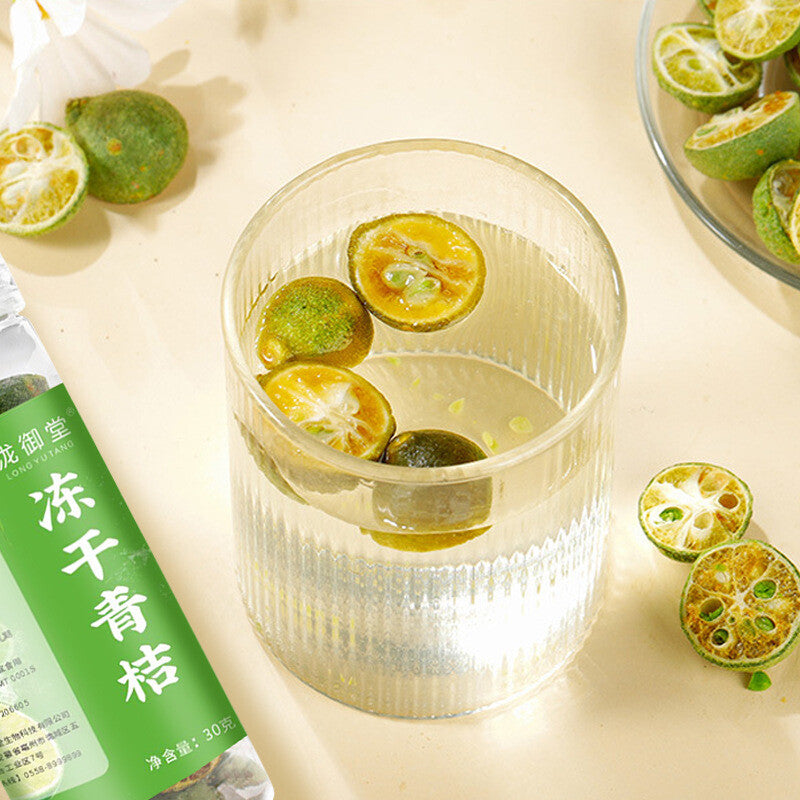 30g Jar for Fruit Tea with Kumquat Lemon Passionfruit Freeze-Dried Green Citrus Main image