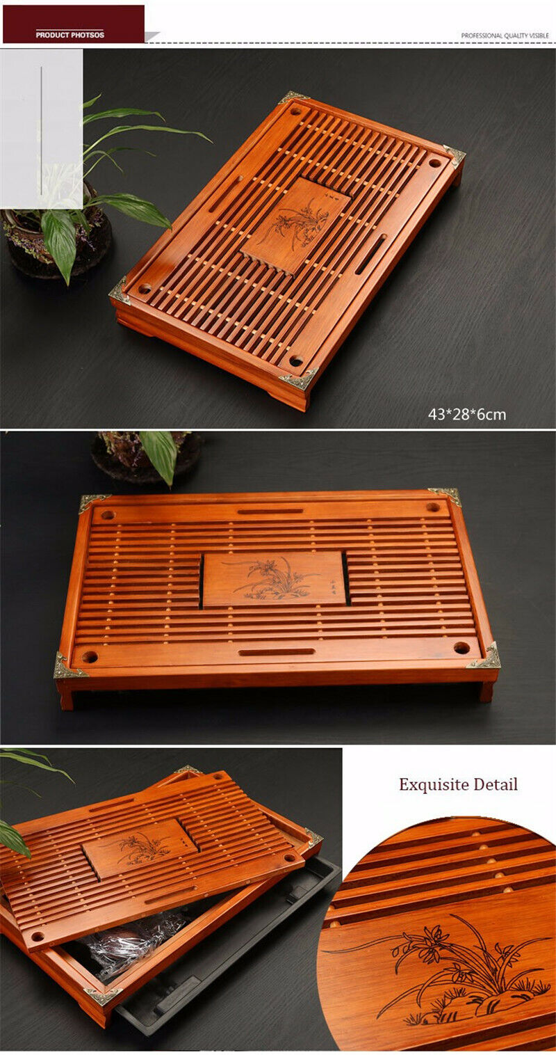 Tea Tray Teapot Tray Tea Cup Tray Chinese Solid Tea Tray Household Tea Board