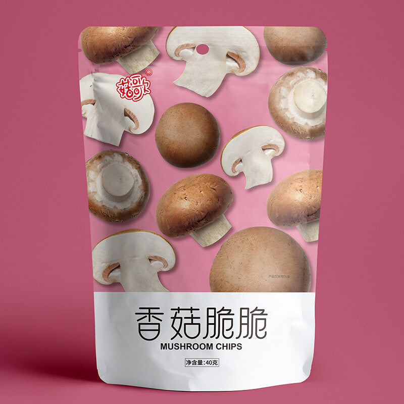Bagged Ready-to-Eat Snack Original Flavor Natural Shiitake Mushroom Crisps