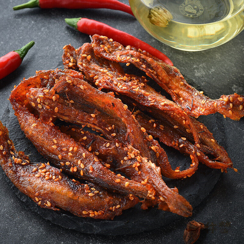 Spicy Bombay Duck Dried Fish Slices Ready-to-eat Seafood Snacks Specialty Secondary image