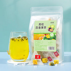 Green Kumquat Passion Fruit Tea Cold Brew Triangle Bags Citrus Herbal Blend