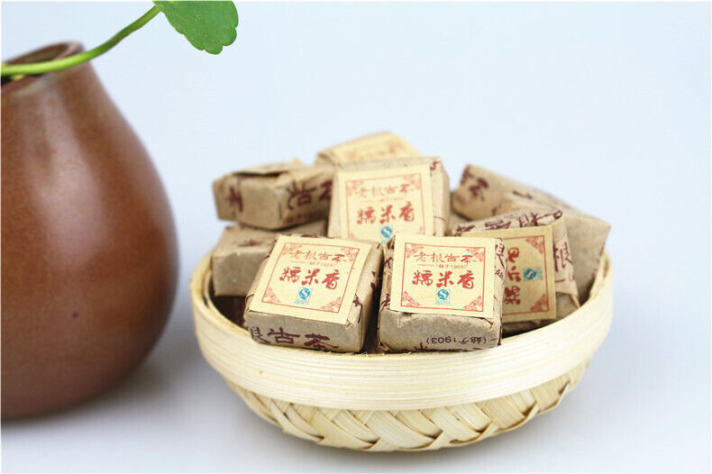 HelloYoung 500g Yunnan Menghai Glutinous Rice Pu-erh Tea Pu-erh Mini Tuocha Square Brick