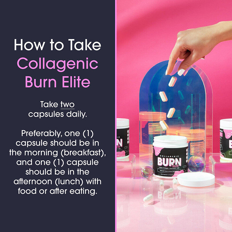 Collagenic Burn Elite, Collagen Peptides Infused Thermogenic Fat Burner