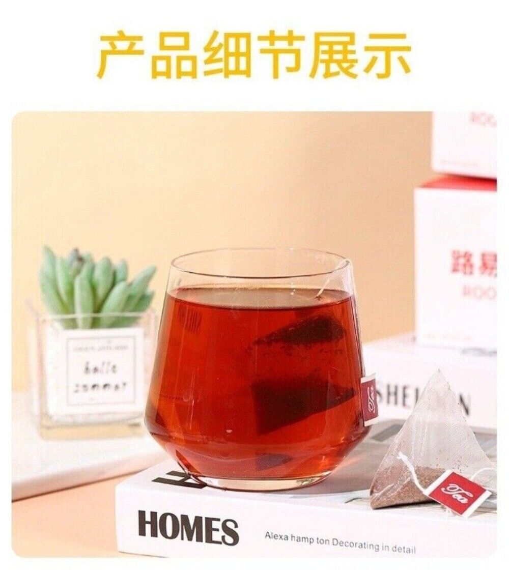 Honeybush Rooibos Tea Premium Flavored Natural Sweet Triangle Tea Bags