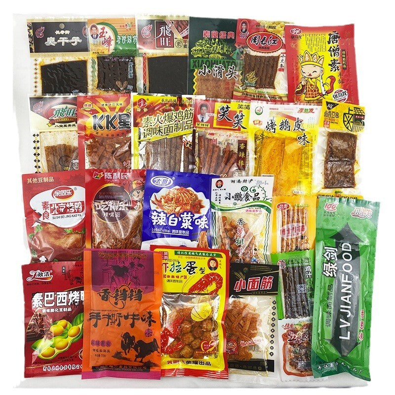 Chinese Specialty Snack Gift Pack Spicy Strips Childhood Snack 怀旧零食8090童年辣条儿时味道